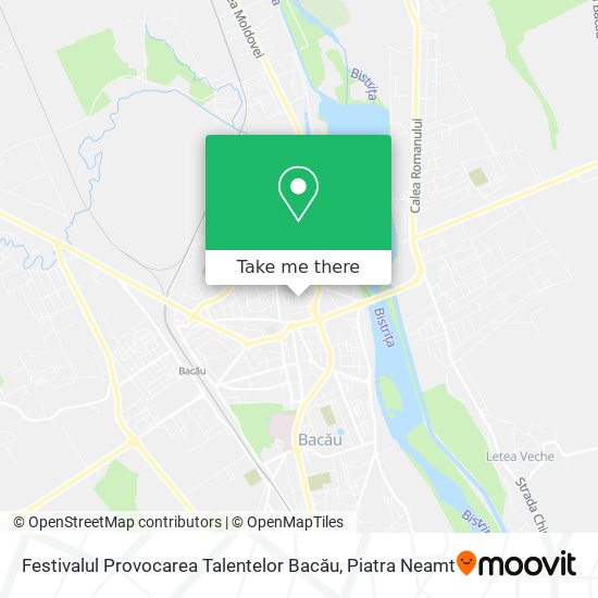 Festivalul Provocarea Talentelor Bacău map