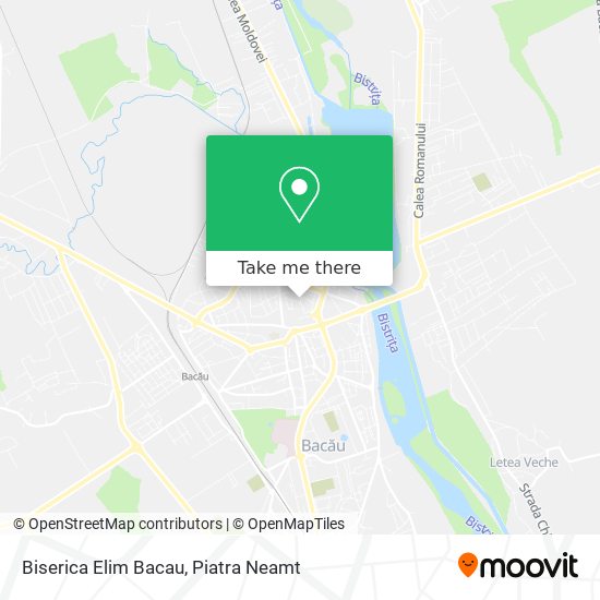 Biserica Elim Bacau map