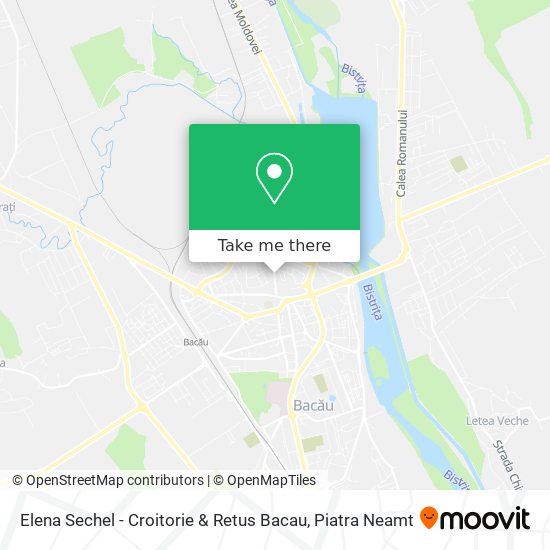 Elena Sechel - Croitorie & Retus Bacau map