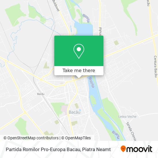 Partida Romilor Pro-Europa Bacau map