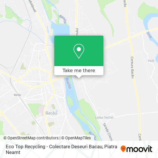 Eco Top Recycling - Colectare Deseuri Bacau map