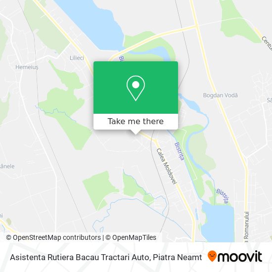 Asistenta Rutiera Bacau Tractari Auto map
