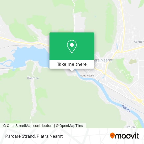 Parcare Strand map