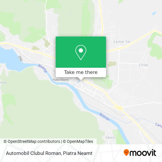 Automobil Clubul Roman map