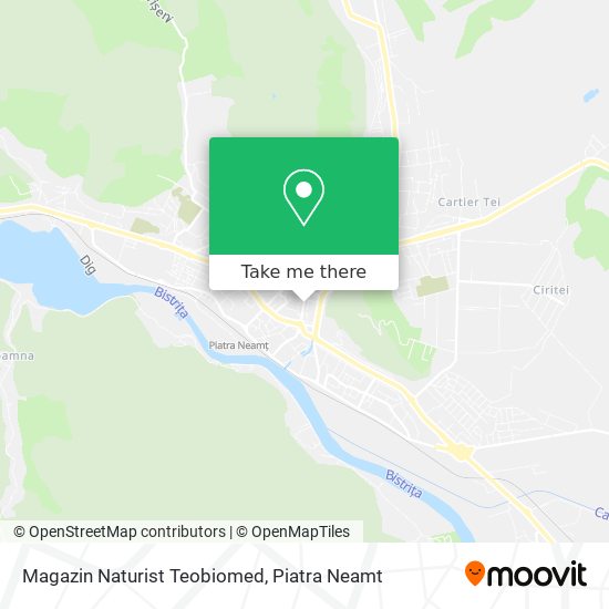 Magazin Naturist Teobiomed map