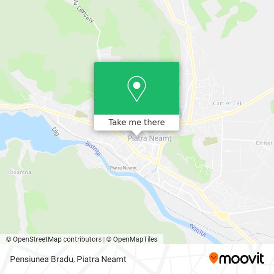 Pensiunea Bradu map