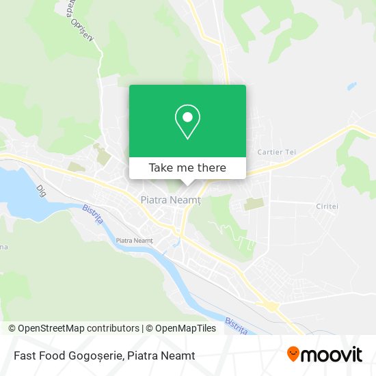 Fast Food Gogoșerie map
