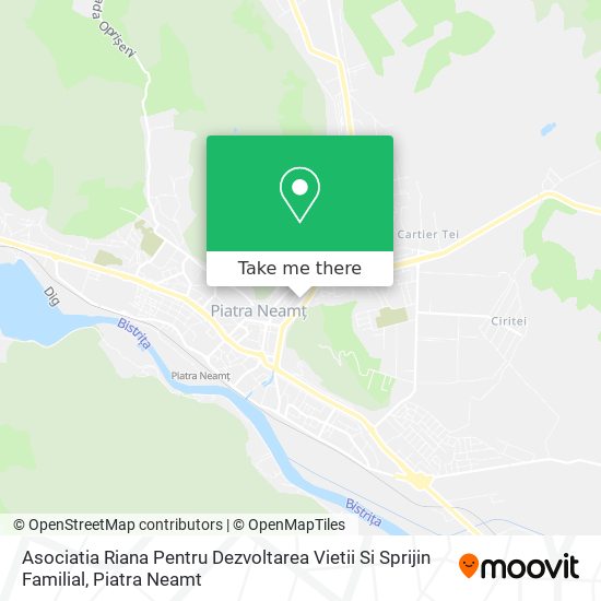Asociatia Riana Pentru Dezvoltarea Vietii Si Sprijin Familial map