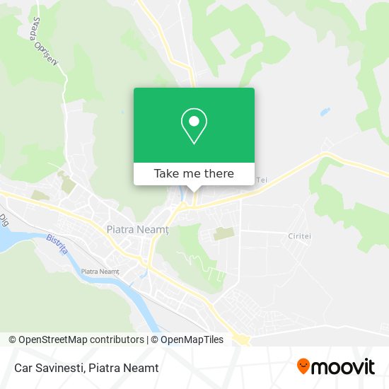 Car Savinesti map