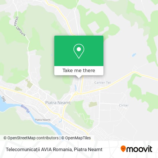 Telecomunicații AVIA Romania map