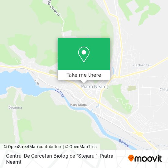 Centrul De Cercetari Biologice “Stejarul” map