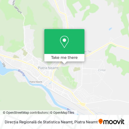 Direcția Regională de Statistica Neamț map