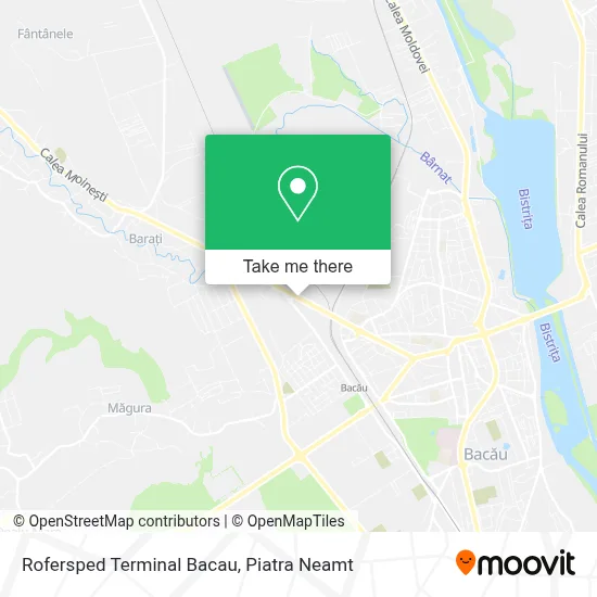 Rofersped Terminal Bacau map