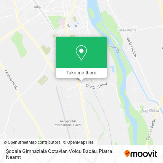 Școala Gimnazială Octavian Voicu Bacău map