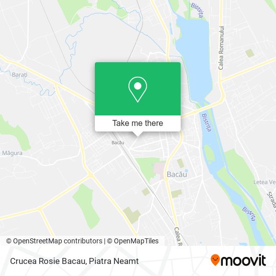 Crucea Rosie Bacau map