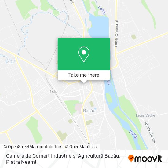 Camera de Comert Industrie și Agricultură Bacău map