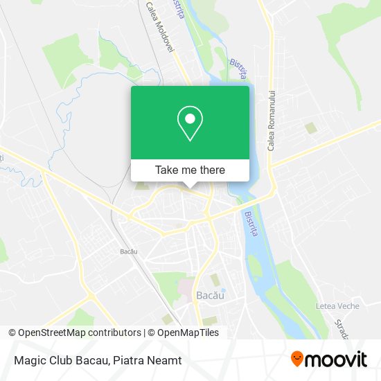 Magic Club Bacau map