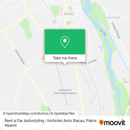 Rent a Car Autostyling - Inchirieri Auto Bacau map