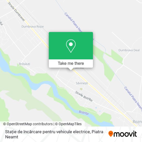 Stație de încărcare pentru vehicule electrice map