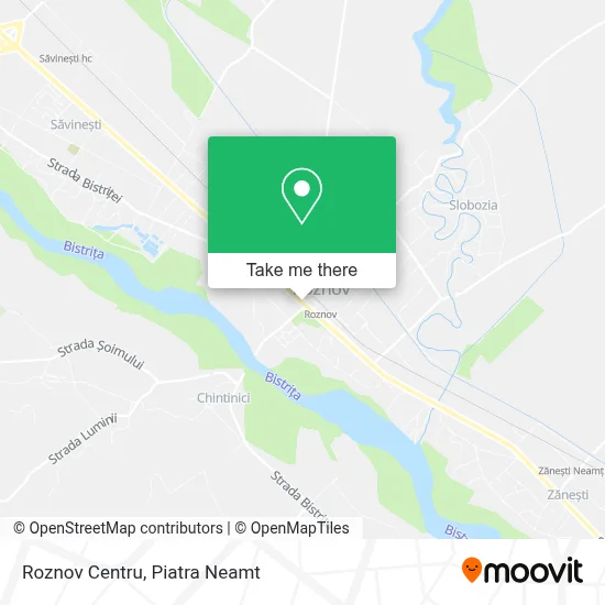 Roznov Centru map
