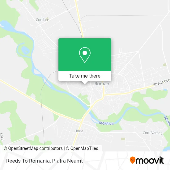 Reeds To Romania map