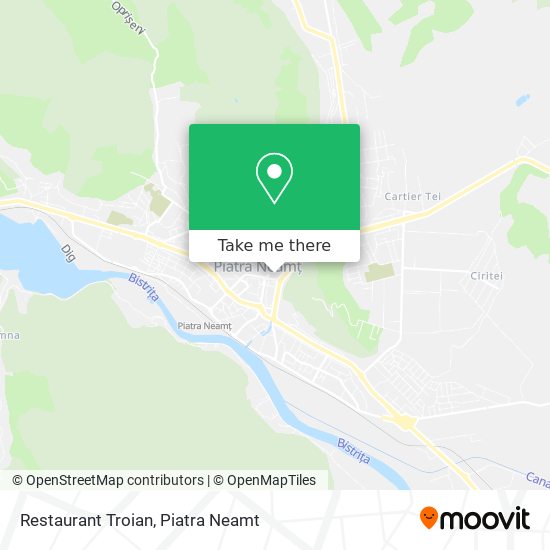 Restaurant Troian map