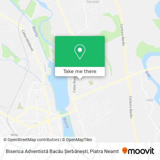 Biserica Adventistă Bacău Șerbănești map