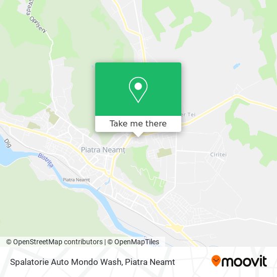 Spalatorie Auto Mondo Wash map