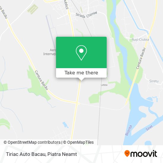 Tiriac Auto Bacau map