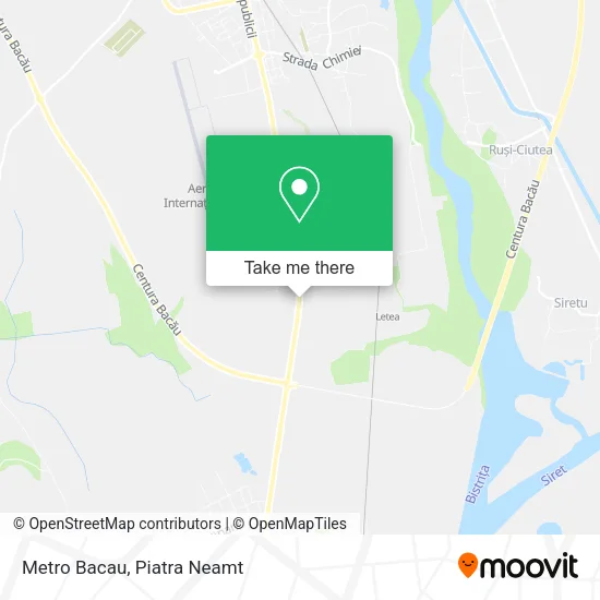 Metro Bacau map
