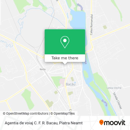 Agentia de voiaj C. F. R. Bacau map