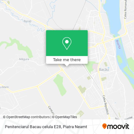 Penitenciarul Bacau celula E28 map