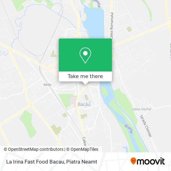 La Irina Fast Food Bacau map