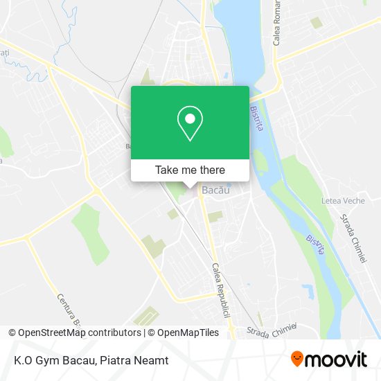 K.O Gym Bacau map