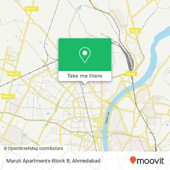 Maruti Apartments-Block B map