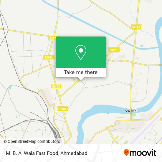 M. B. A. Wala Fast Food map
