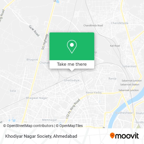 Khodiyar Nagar Society map