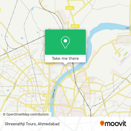 Shreenathji Tours map
