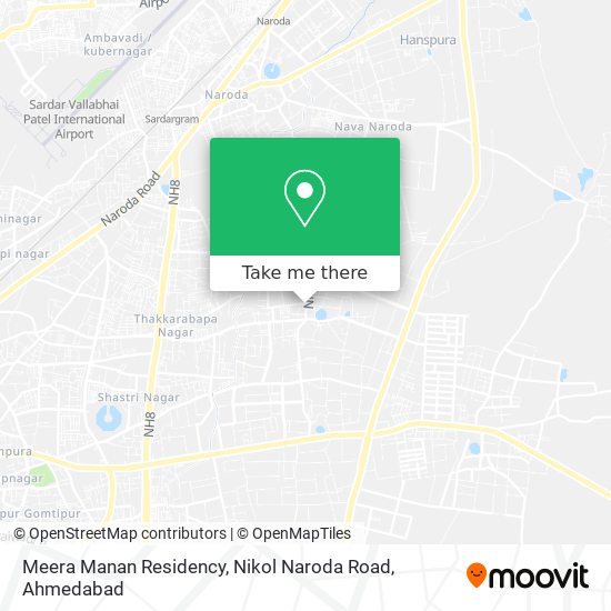 Meera Manan Residency, Nikol Naroda Road map