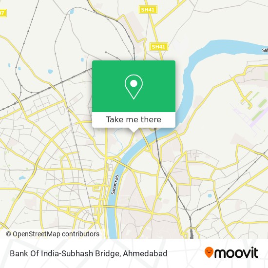 Bank Of India-Subhash Bridge map