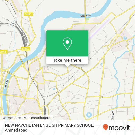 NEW NAVCHETAN ENGLISH PRIMARY SCHOOL map