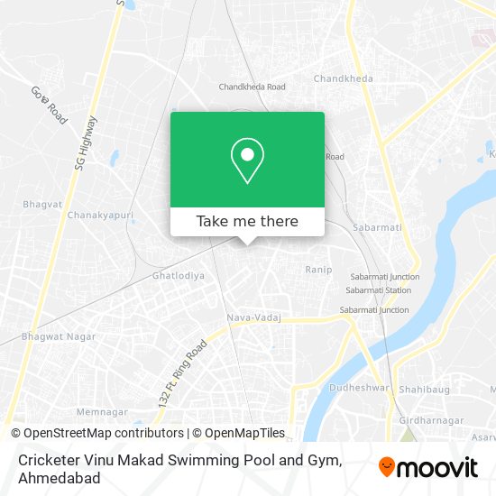 Cricketer Vinu Makad Swimming Pool and Gym map