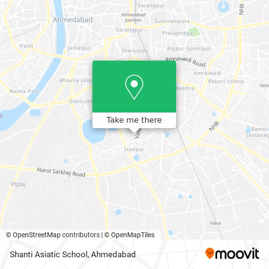 Shanti Asiatic School map