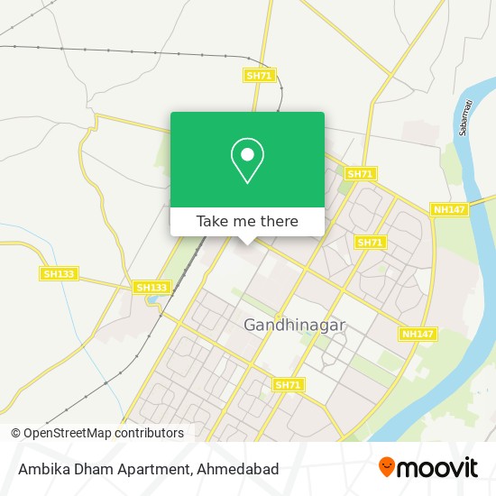Ambika Dham Apartment map