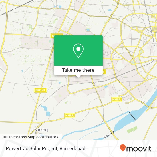 Powertrac Solar Project map