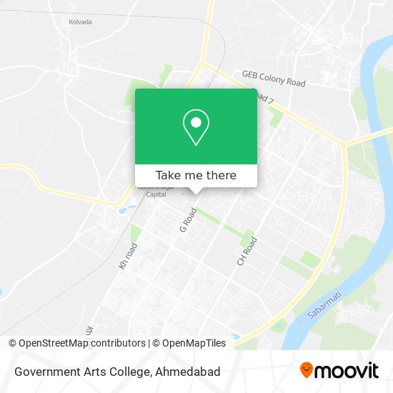 Government Arts College map