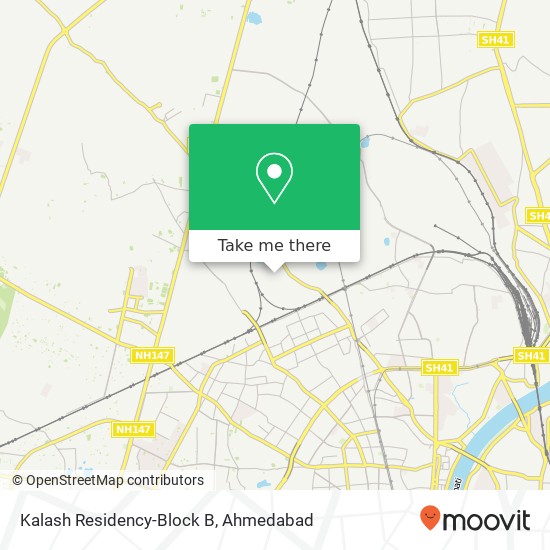 Kalash Residency-Block B map