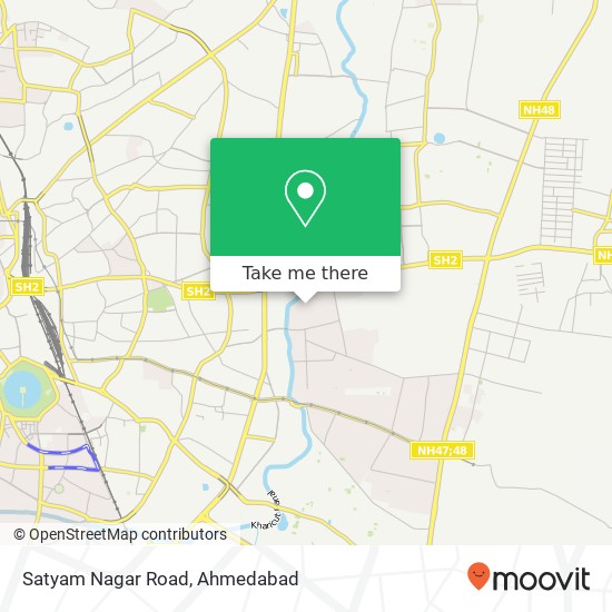 Satyam Nagar Road map