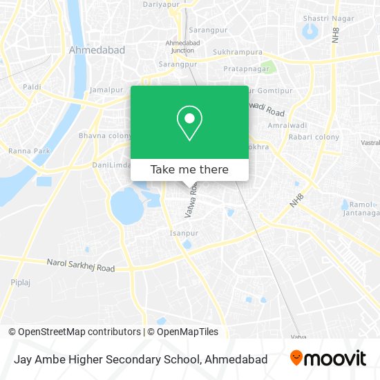 Jay Ambe Higher Secondary School map