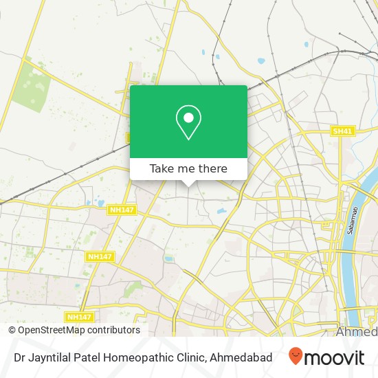 Dr Jayntilal Patel Homeopathic Clinic map